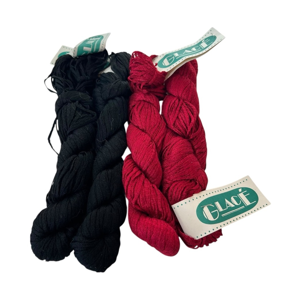 Berroco Glacé Yarn 4 Skeins Color 2665 and 2012 75 Yards Per Skein 100% Rayon